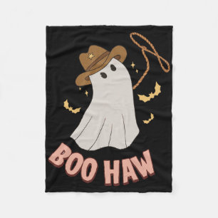 Boohaw Ghost Halloween Cowboy Cowgirl Costume Retr Fleece Blanket