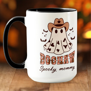 Boohaw Halloween Spooky Groovy Ghost Name Large Mug