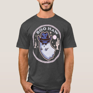 BooHaw Western Ghost Halloween Cowboy Cowgirl Cost T-Shirt