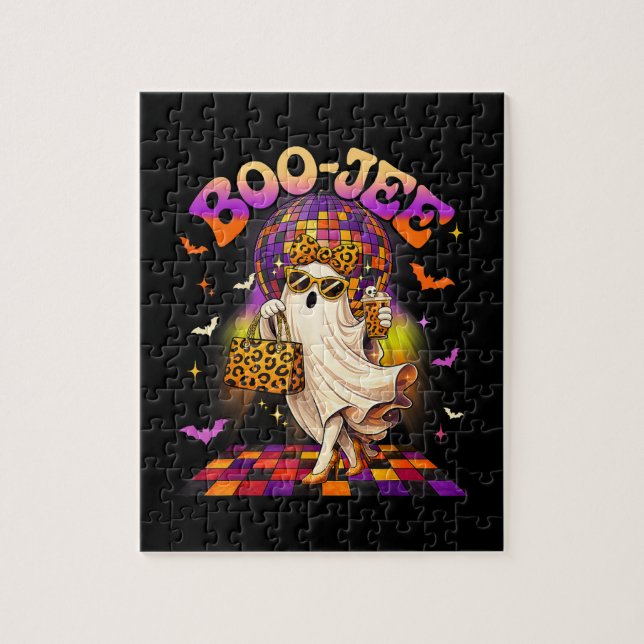 Boojee Ghost Halloween Boo JEE Disco Jigsaw Puzzle (Vertical)