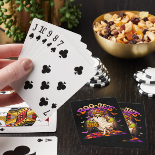 Boojee Ghost Halloween Boo JEE Disco Playing Cards