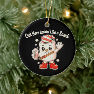 Boojee Out Here Lookin Like A Snack Candy Cane Ceramic Tree Decoration