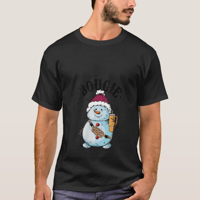 Boojee Snowman Bougie Snowman Belt Bag Boojee Xmas T-Shirt (Front)