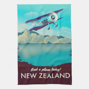 Book a Plane Today! New Zealand Tea Towel