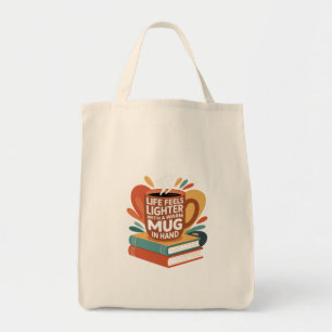 Book and Brew Bliss Tote Bag