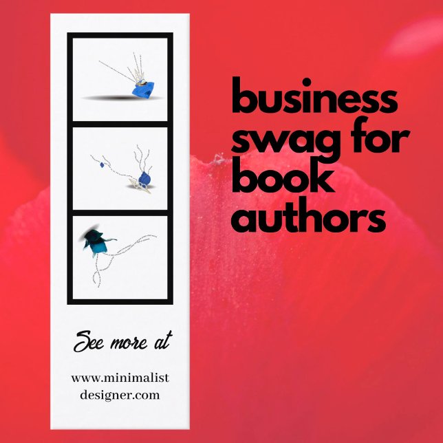 Book author promotional swag amazing bookmark mini business card (Creator Uploaded)