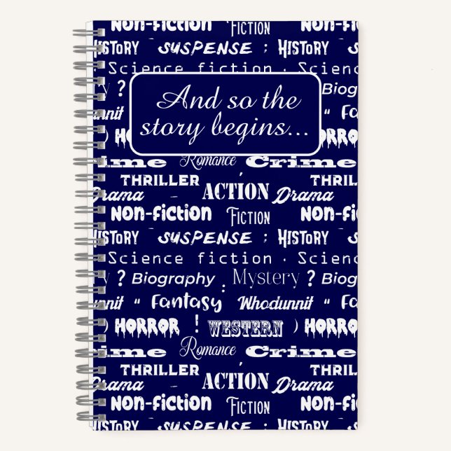 Book Author Writer Novelist Bestseller Notebook (Front)