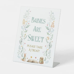 Book Baby Shower Babies are Sweet Favor Pedestal Sign