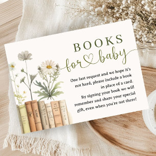 Book Baby Shower Books For Baby Enclosure Card