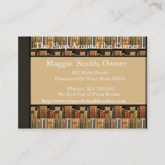 Book Background Business card