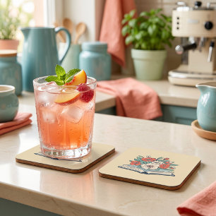 Book Beverage Coaster