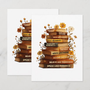 Book Black History Month Card