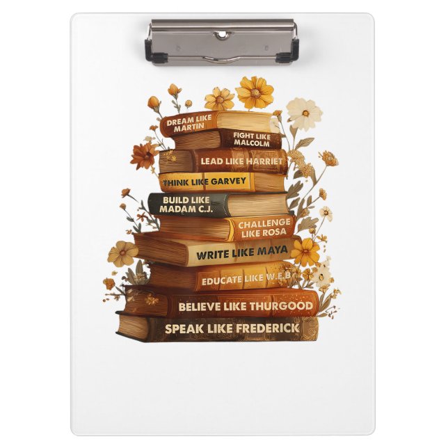Book Black History Month Clipboard (Front)