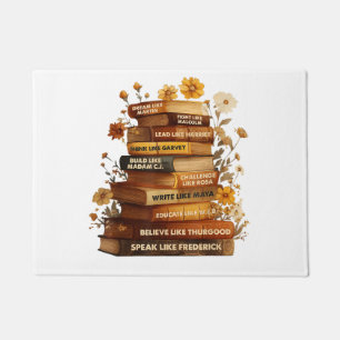Book Black History Month Doormat