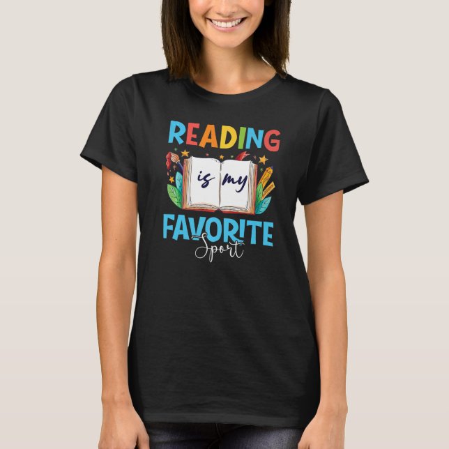 Book  Bookish Nerds Book Reading is My Favourite S T-Shirt (Front)