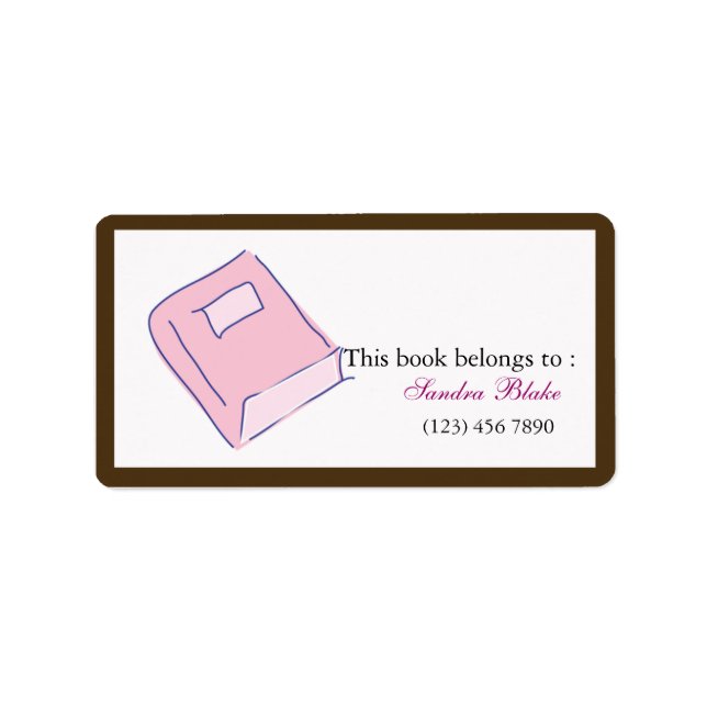 Book - Bookplates Label (Front)