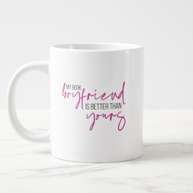 Book Boyfriend Jumbo Mug (Left)