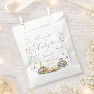 Book Bridal Shower Favour Bags