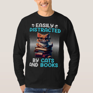 Book  Cat fan Bookworm Book Reader Bookfriend  2 T-Shirt
