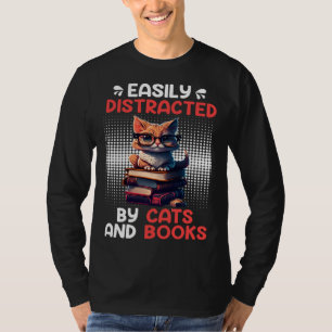 Book  Cat fan Bookworm Book Reader Bookfriend  4 T-Shirt