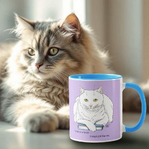 Book Cat Mug