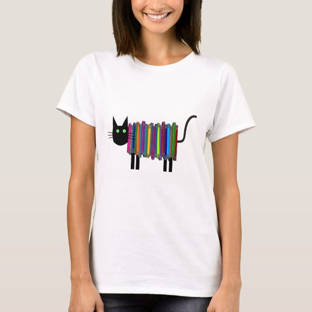 Book Cat T-Shirt (Front)