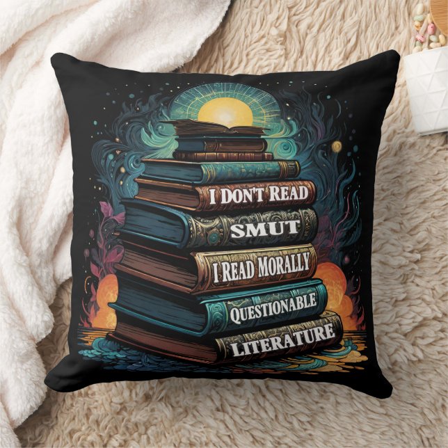 Book Choices Humour Cushion (Blanket)