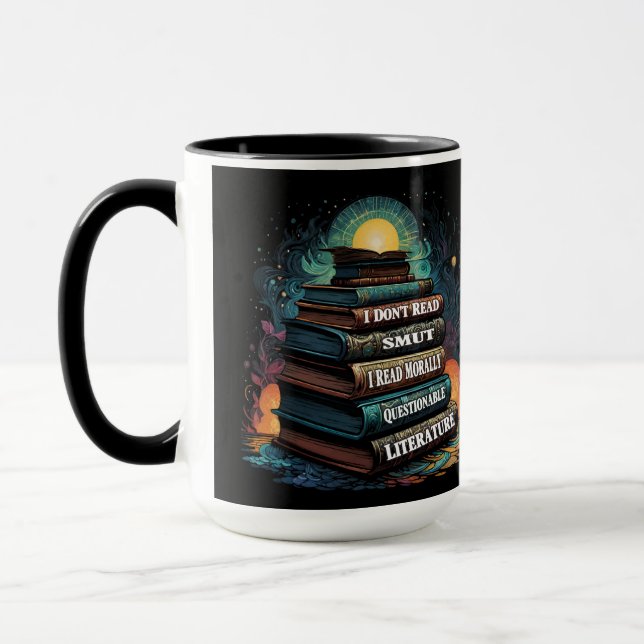 Book Choices Humour Mug (Left)