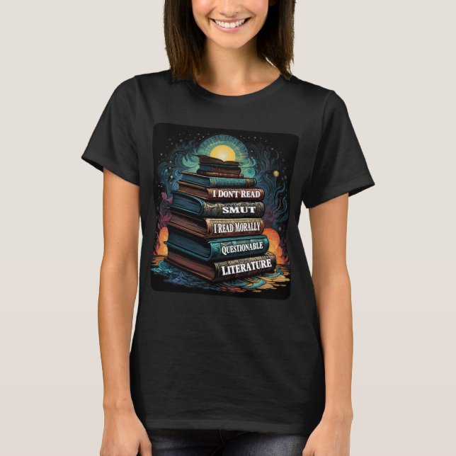 Book Choices Humour T-Shirt (Front)