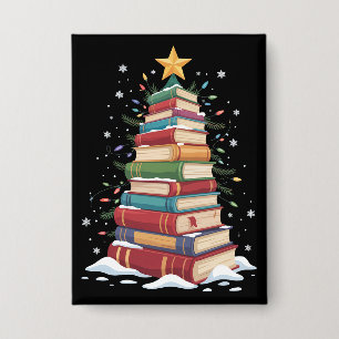 Book Christmas Tree Book Lover Teacher Librarian