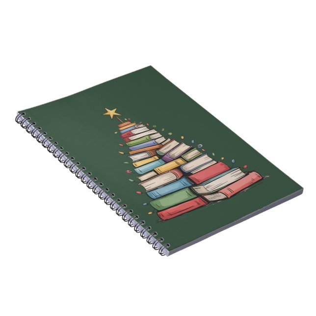 Book Christmas Tree Retro Bookworm Library  (Right Side)