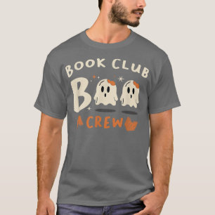 Book Club Boo Crew Bookworm Boys Girls Kid Hallowe T-Shirt