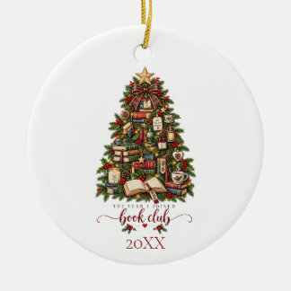 Book Club Ceramic Tree Decoration