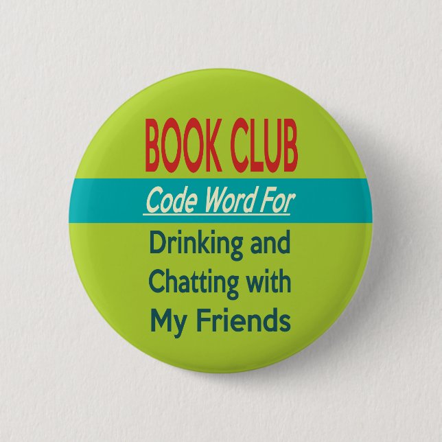 Book Club - Code Word 6 Cm Round Badge (Front)