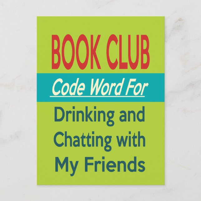 Book Club - Code Word Postcard (Front)