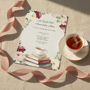 Book Club Cosy Books & Tea Mother’s Day Brunch Invitation