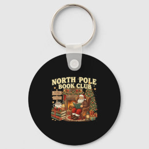 Book Club Cozy Christmas Reading Gift  Key Ring