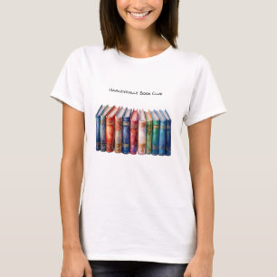 Book Club Customisable Text Hardcover Books T-Shirt