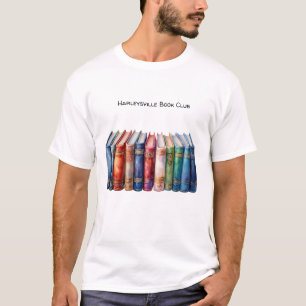 Book Club Customizable Text Hardback Books T-Shirt