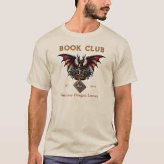 Book Club Dragon for Fantasy Lovers Custom Text T-Shirt