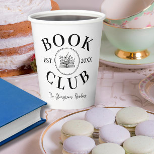 Book Club Event Book Lovers Personalised Paper Cups