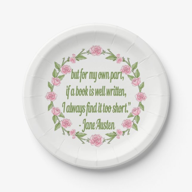Book Club Event Party Plate (Front)
