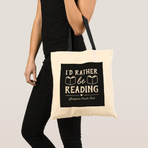 Book Club Funny Saying Personalised Gift Tote Bag