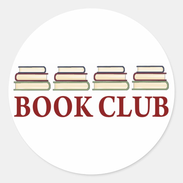 Book Club Gift For Readers Classic Round Sticker (Front)