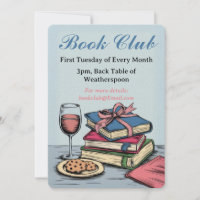 Book club invite Reading group get together