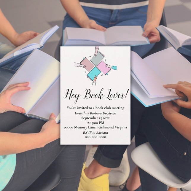 Book Club Meeting Invitation (Creator Uploaded)