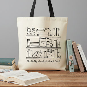 Book Club Member's Personalised Gift Tote Bag