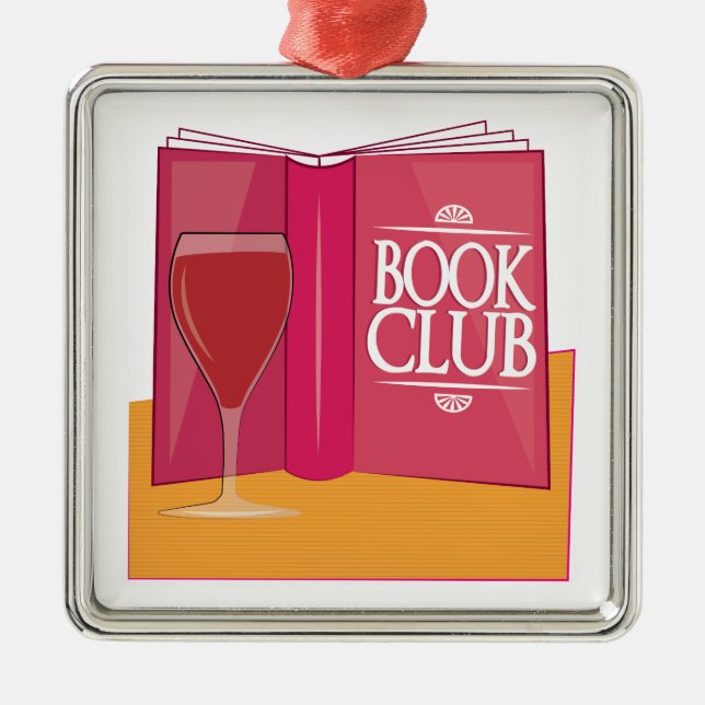 Book Club Metal Tree Decoration (Front)