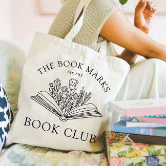 Book Club Name Custom Gift Tote Bag