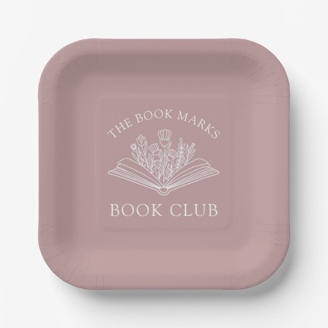 Book Club Name Personalised  Paper Plate (Front)